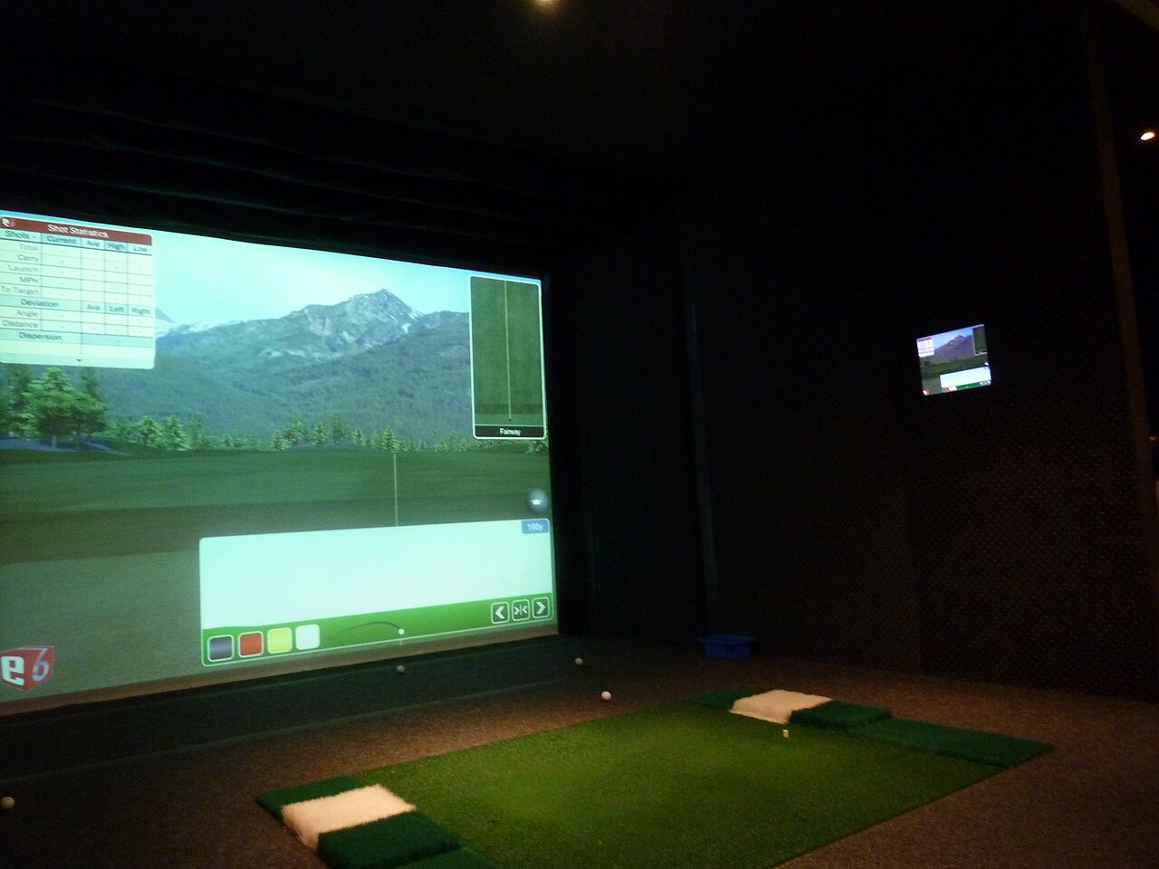 Trackman 4 vid Avenyn: Fairways and Friends har fyra privata simulatorlounger